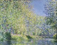 Monet Bach Beschouwend rivier